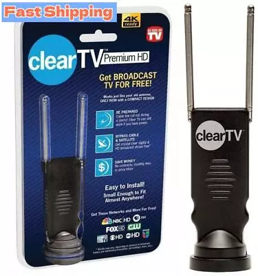 2024 Clear TV Antenna Premium HDTV Digital Indoor Antenna Free HD TV Channels • $5.99