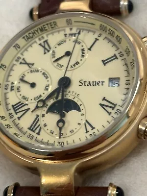 Stauer Moon Phase Watch Great Condition • $55.99