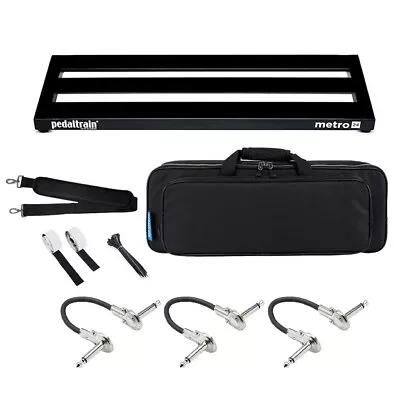 New Pedaltrain Metro 24 Guitar Effects Pedal Board With Soft Case & Patch Cables • $129.99