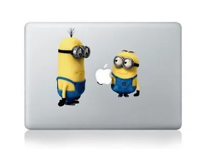 MacBook 13  & 15  Minions Sharing Apple Decal Sticker (pre-2016 MB Pro/Air Only) • £5.49