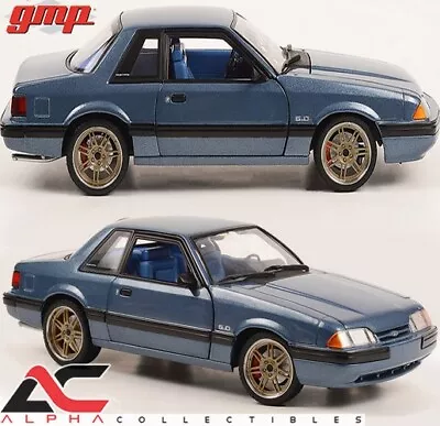 Gmp 18977 1:18 1989 Ford Mustang 5.0 Lx - Medium Shadow Blue • $124.95