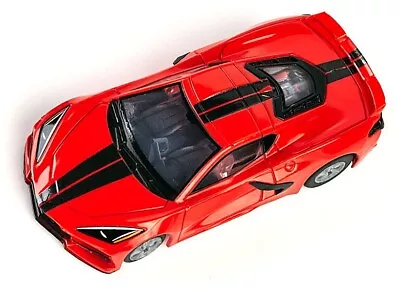 AFX Mega G+ Corvette C8 Torch Red Clear Collector HO Slot Car #22011 IN STOCK!! • $32.95