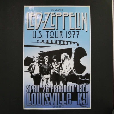 $24.99 • Buy Led Zeppelin Concert Poster Repro 11 X 17 Louisville KY 1977 Signed Dean Tomasek