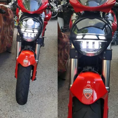LED Headlight Assembly For Ducati Monster 695 696 795 796 1100 1100S 2009-2013 • $393.99