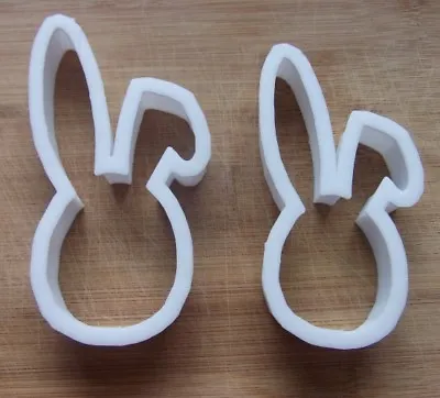 Rabbit Bunny Head Shape Cookie Cutter Biscuit Fondant Pastry Stencil Easter • £4