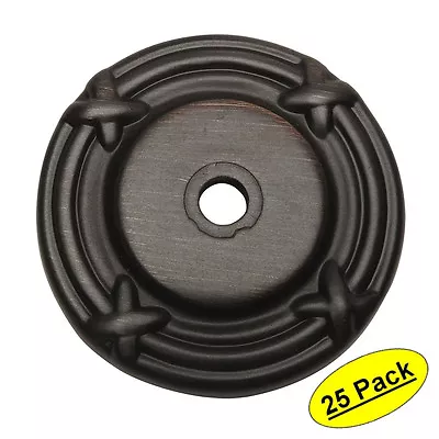 *25 Pack* Cosmas Oil Rubbed Bronze Cabinet Knob Backplate #9468ORB • $38.23