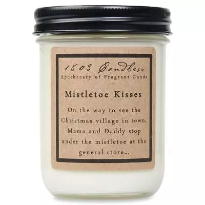 1803 Candles Mistletoe Kisses 14 Oz Jar Candle • $30.99