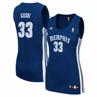 Marc Gasol Memphis Grizzlies NBA Adidas Women's Navy Blue Replica Jersey • $39