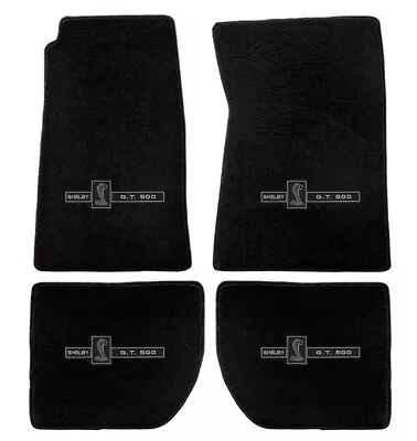 NEW! 1965-1973 Mustang Floor Mat Black Shelby GT500 Embroidered Logo On All 4 • $225.99