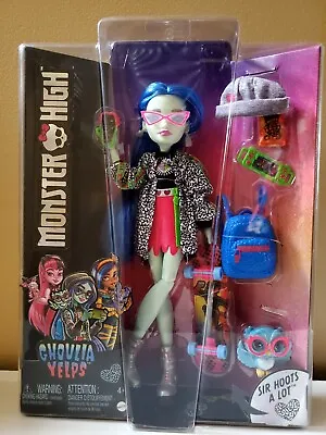 NIB Monster High Doll Ghoulia Yelps G3 Reboot 2022 W/ Sir Hoots A Lot Pet New • $34.99