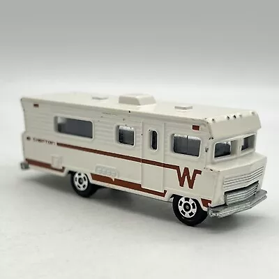 Tomica Tomy 1/97 Winnebago Motor Home White Brown Loose Vintage Japan F1 Mtl/Mtl • $10.50