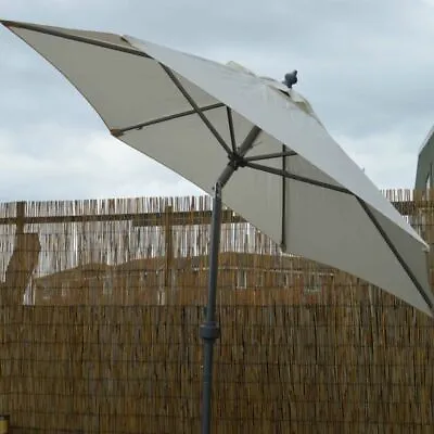 £32.99 • Buy 2M Garden Parasol Outdoor Umbrella Tilt Mechanism Canopy Sun Shade Patio Cream