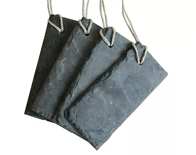 £7.29 • Buy 10 Natural Slate Garden Plant Markers Labels Tags Herbs Vegetables 8cm X 3cm