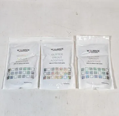 3 Wellmade Glitter Grout Additives For Wall Floor Tile Mosaic 5.3o/150g Bathroom • $42.99