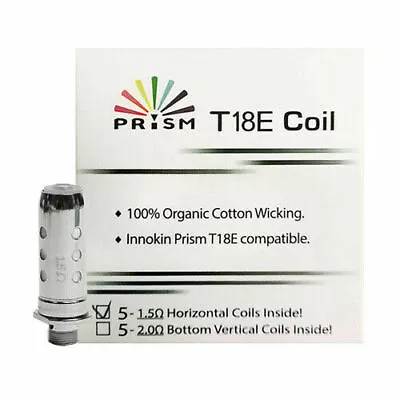 Innokin T18E Coils T22E GENUINE Prism Endura Coil Heads 1.5ohm (pk 5) UK • £7.99