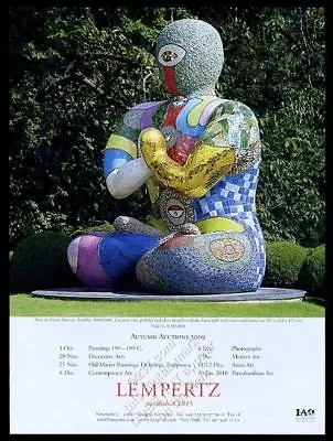 2009 Niki De Saint Phalle Buddha Sculpture Photo Lempertz Vintage Print Ad • $29.97