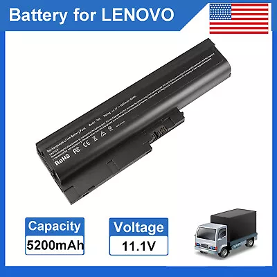 T60 Battery For IBM Lenovo ThinkPad T61 T61p R61 R61i R60 T500 W500 R500 SL500 • $16.99