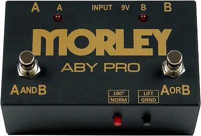 Morley ABY Pro 2-button Switcher/Combiner Pedal (ABYProd1) • $199