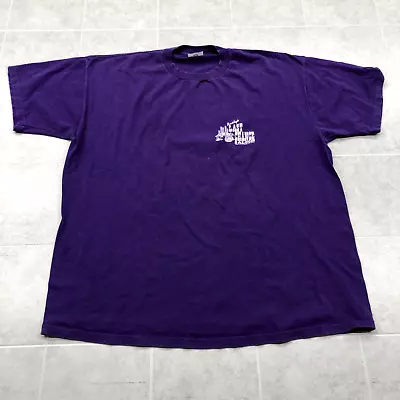 $20 • Buy Vintage Jerzees Purple Short Sleeve Cotton Last Chance Game Day T-Shirt Adult 2X