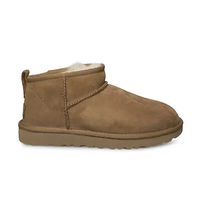Ugg Classic Ultra Mini Chestnut Suede Fur Comfort Women's Boots Size Us 9 New • $84.99