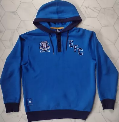 Everton FC Vintage Le Coq Sportif Hoodie Size Medium RARE HTF Blue. • £34.15