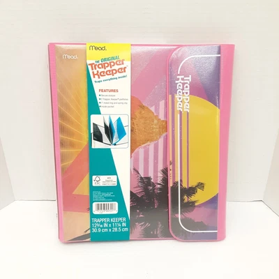 $12.95 • Buy Mead Original Trapper Keeper Binder Retro Portfolio Vintage Style SUNSET Pink