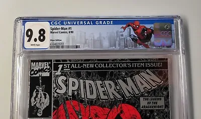 SPIDER-MAN #1 - CGC 9.8 Silver Edition Custom Label - New Slab - McFarlane • $129