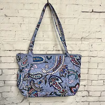 Vera Bradley Purse Carson East West Tote Makani Paisley Shoulder Bag Lavender • $16