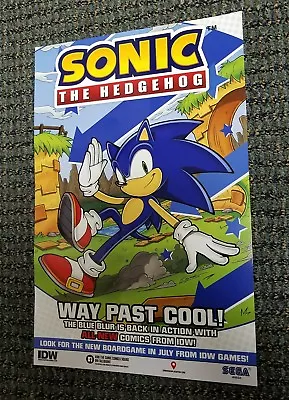 $12.99 • Buy 🔥 BACK IN STOCK! COMIC CON Sonic The Hedgehog POSTER IDW EXCLUSIVE SEGA RARE