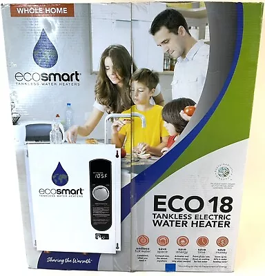 EcoSmart 18 KW 240V Self Modulating Electric Tankless Water Heater Model ECO 18 • $399.99