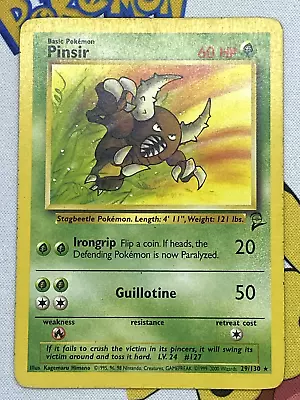 Pokemon Card Pinsir 29/130 Base Set 2 WOTC Vintage Original! • $8