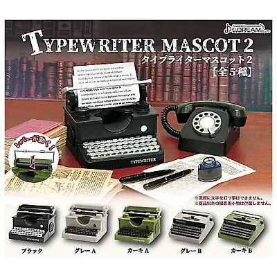 Typewriter Mascot Part.2 Capsule Toy 5 Types Set Full Comp Miniature Toy Japan • $44.99