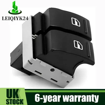 Electric Window Switch Button Driver For VW Transporter T5 T6 7E0959855A Black • £8.94