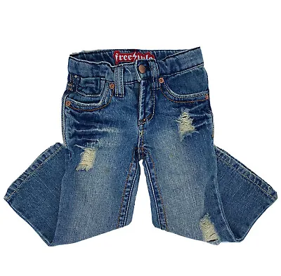 $10 • Buy Freestyle Revolution Girl Toddler Distressed Jeans 2T Toddler Denim Pants
