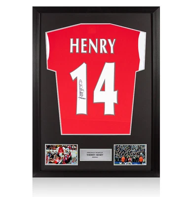 £599.99 • Buy Framed Thierry Henry Signed Arsenal Shirt - 2021-2022, Number 14 Autograph