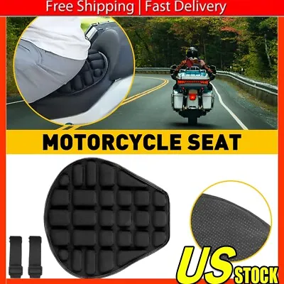 Motorcycle Comfort Seat Cushion Gel Cover Pillow Pad Pressure Relief Motorbike • $16.14