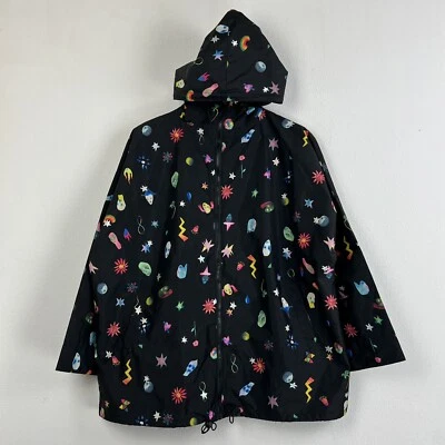 $199 • Buy GORMAN X Lola Rose Thompson 'Death Of Language' Hooded Raincoat Jacket S/M NEW