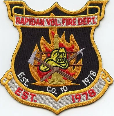 $9.99 • Buy Rapidan Virginia Va Volunteer Fire Patch
