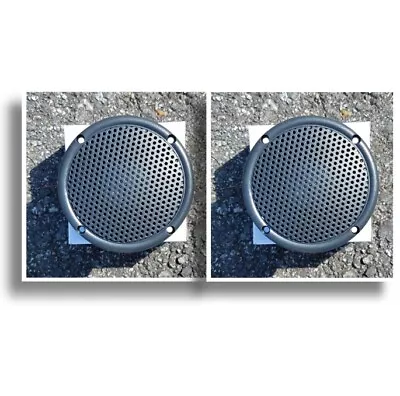 3.5  Motorcycle Boat Spa Hot Tub Golf Cart Marine Speakers VX-S35GX Charcoal Gry • $19.95