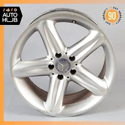 Mercedes R230 SL500 SL600 9.5 X R18 Rear Wheel Rim Silver 2304010502 OEM • $155