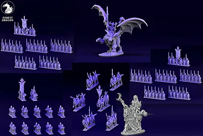 10mm Dark Dire Elf  Warmaster Starter Force Minihammer Army • £25