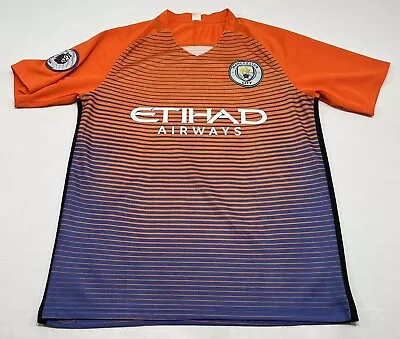 Manchester City Jersey Men's Kun Aguero Jersey #10 Premier League Patch • $107.40