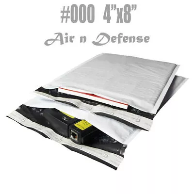 500 #000 4x8 Poly Bubble Padded Envelopes Mailers Shipping Bags AirnDefense • $36.57