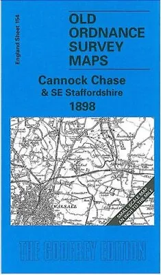 Cannock Chase And SE Staffordshire 1898 One Inch Map 154 Old Ordnance Survey ... • £5.72