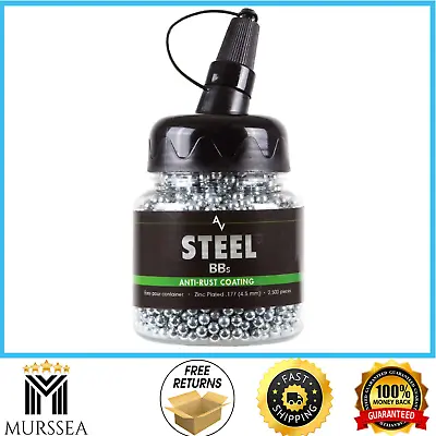 2500 Count Airgun Pistol BBs Pellets Steel Metal Ammo For BB Gun .177 Cal Bottle • $14.45