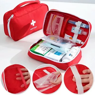 Medical FIRST AID KIT MEDICAL EMERGENCY TRAVEL HOME CAR TAXI WORK 1ST AID BAG UK • £4.49