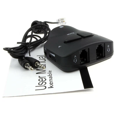 £15 • Buy Call Centre Telephone Handset/Headset Training Adapter Mute/Volume/Record