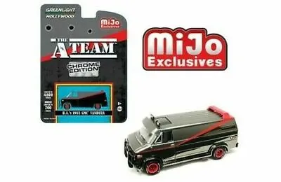 Greenlight  The A-Team  BA's 1983 GMC Vandura Chrome Edition 1/64 Diecast 51225 • $12.99