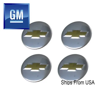 New Factory OEM Chrome Chevy Center Caps 2 1/4  9594156 Set Of 4 9597551 • $32.95