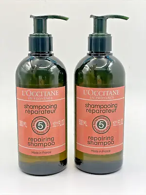 2 - L'Occitane REPAIRING SHAMPOO W/Essential Oils Hair Care From FRANCE 10 Oz Ea • $39.99